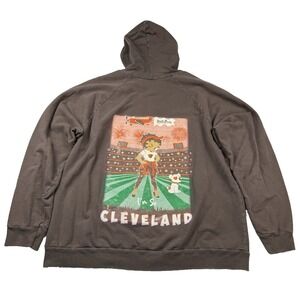Betty Boop x Cleveland Browns Hoodie Sweatshirt Size XL Dawg Pound Football NFL